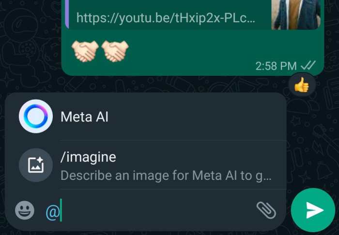 Cara Memunculkan Meta AI di WhatsApp