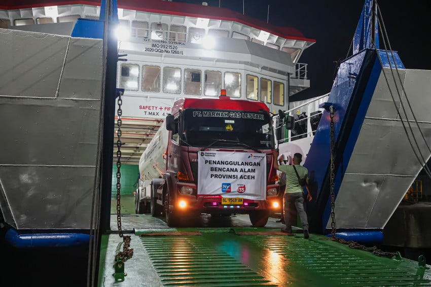 Pertamina Tambah 6 Mobil Tangki LPG untuk Wilayah Bencana Aceh